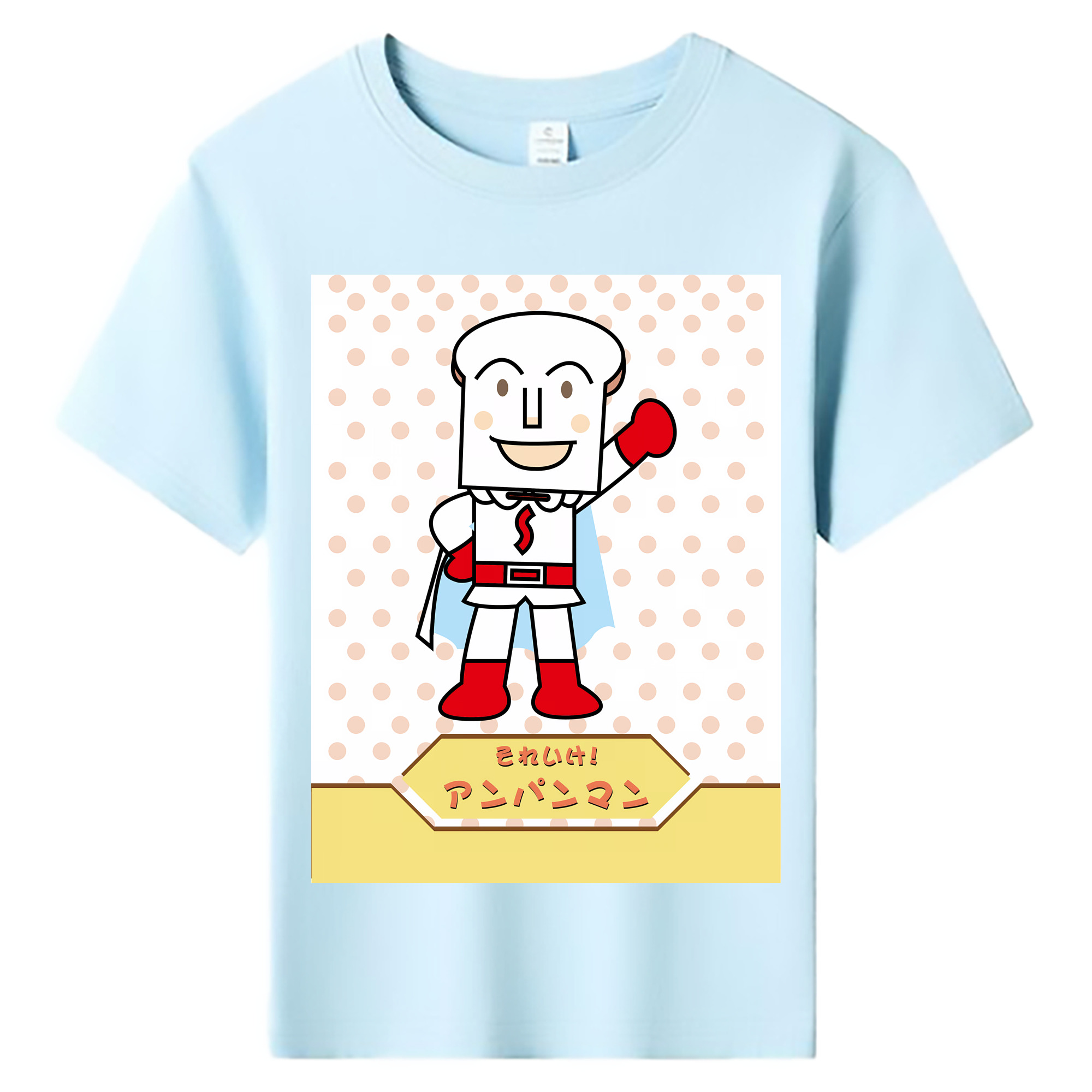 （画像用） アンパンマン Anpanman 綿100％キッズTシャツ（フロントプリント）
